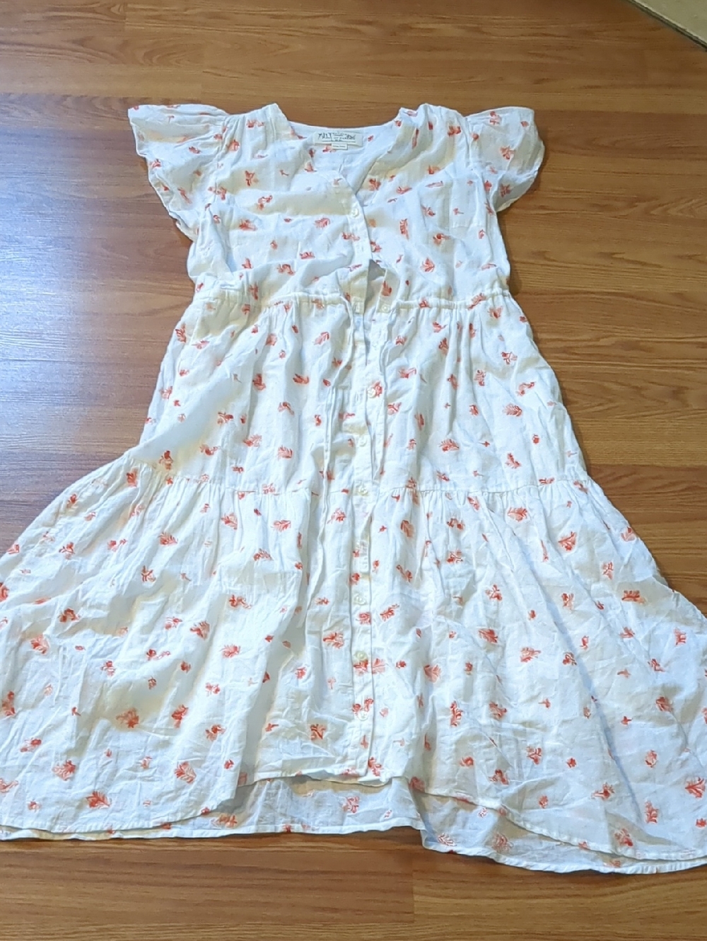 Trovata California Birds of Paradis "Anna B" tiered dress